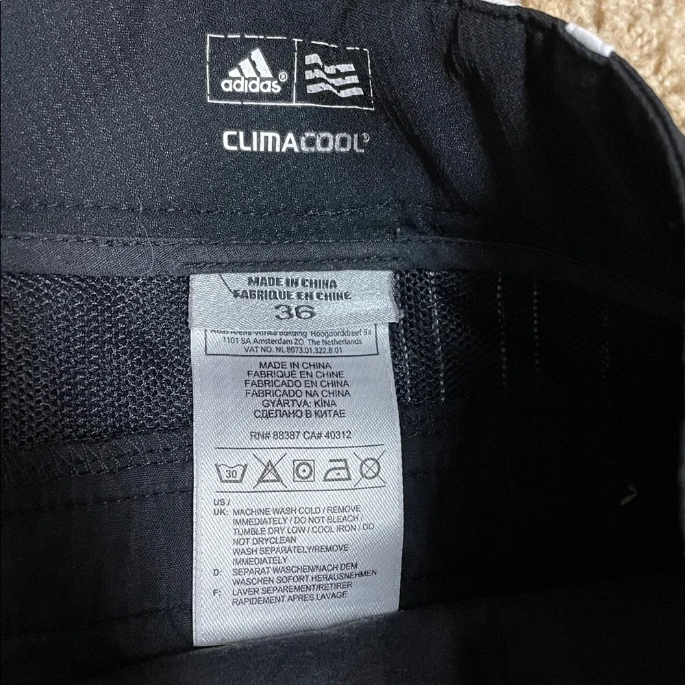Adidas Climacool Shorts Mens L Drawstring Elastic Waist‎ Activewear Black